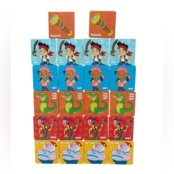 Disney Jr. Matching Game Jake And The Neverland Pirates Preschool Ages 3+ READ - Picture 7 of 8